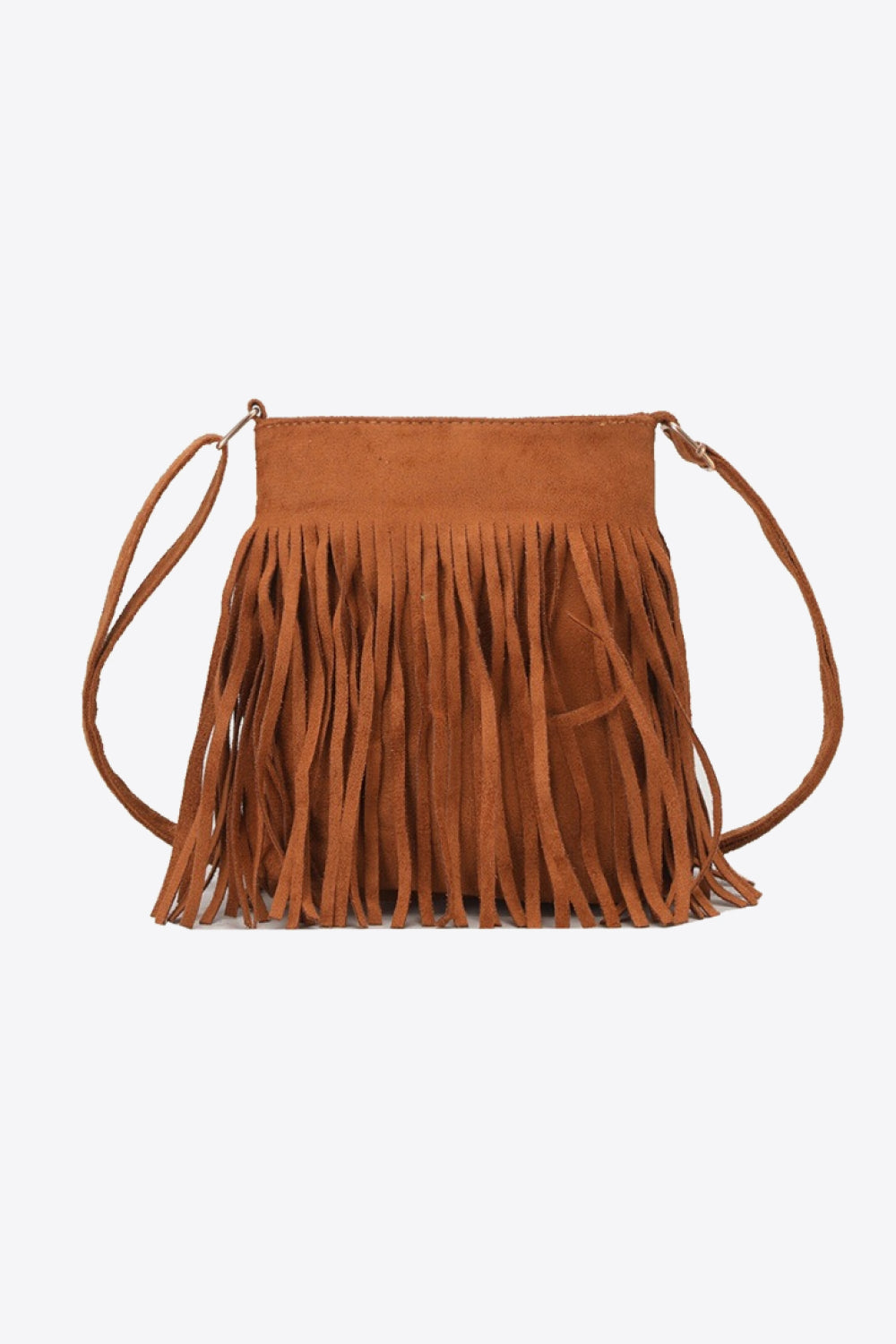 Adored Vegan Leather Crossbody Bag for Women with Fringe