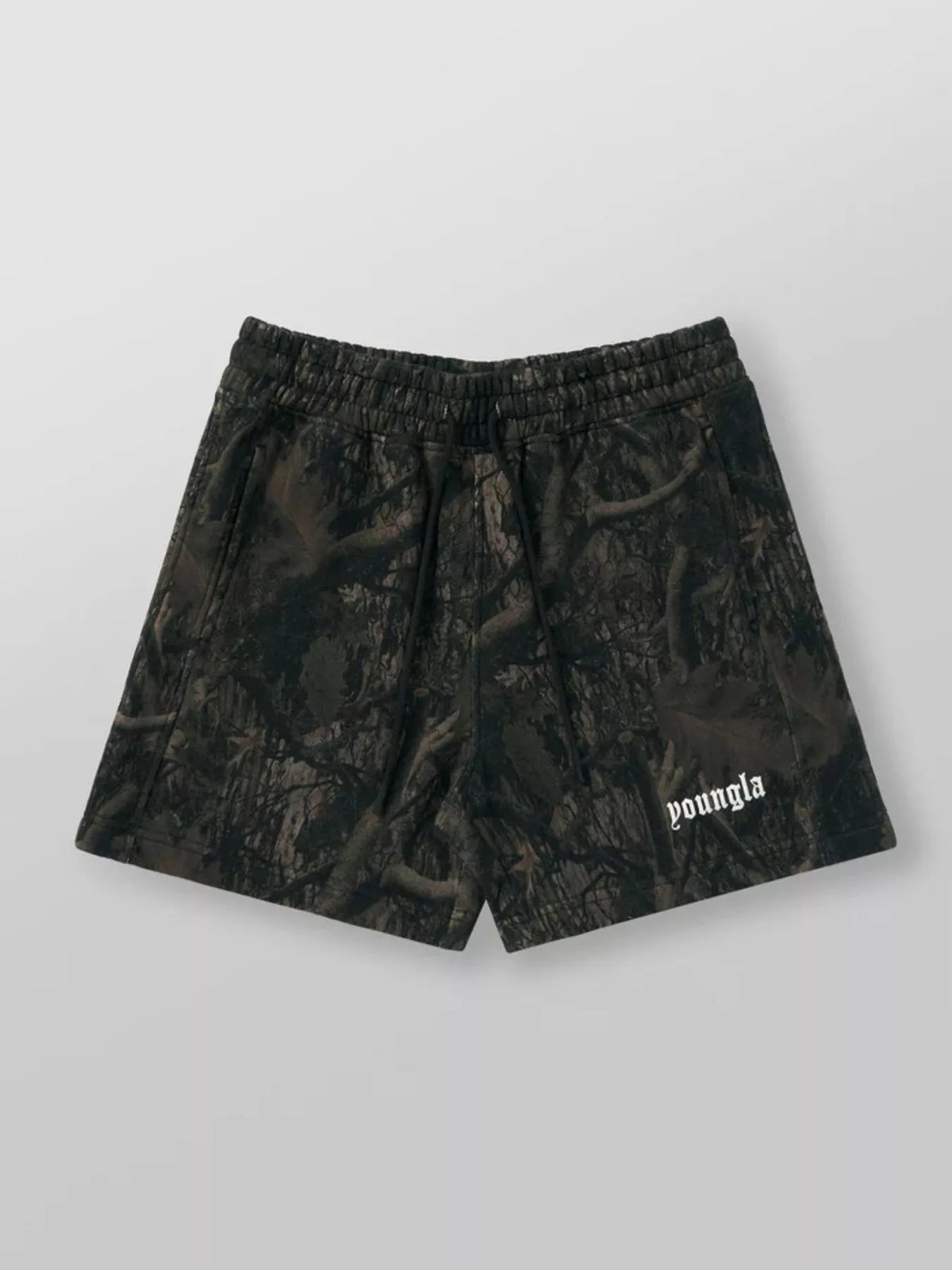 Men's Camo Drawstring Shorts Plus Size