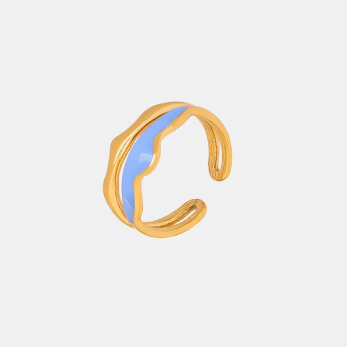 18K Gold-Plated Open Ring for Women