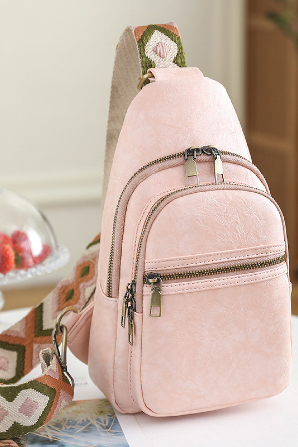 Adored It's Your Time Vegan Leather Sling Bag for Women