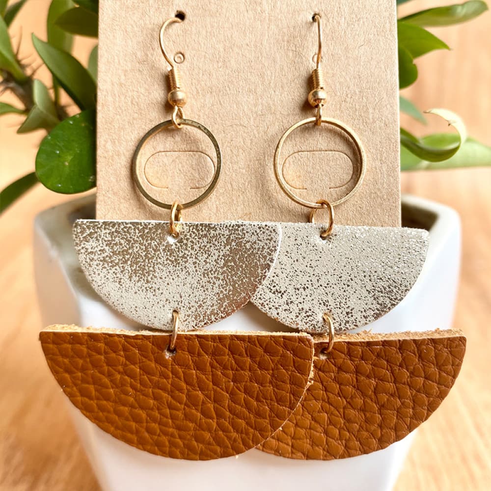 Geometrical Shape Dangle Earrings – image 2 | Lilixa Trending Jewelry