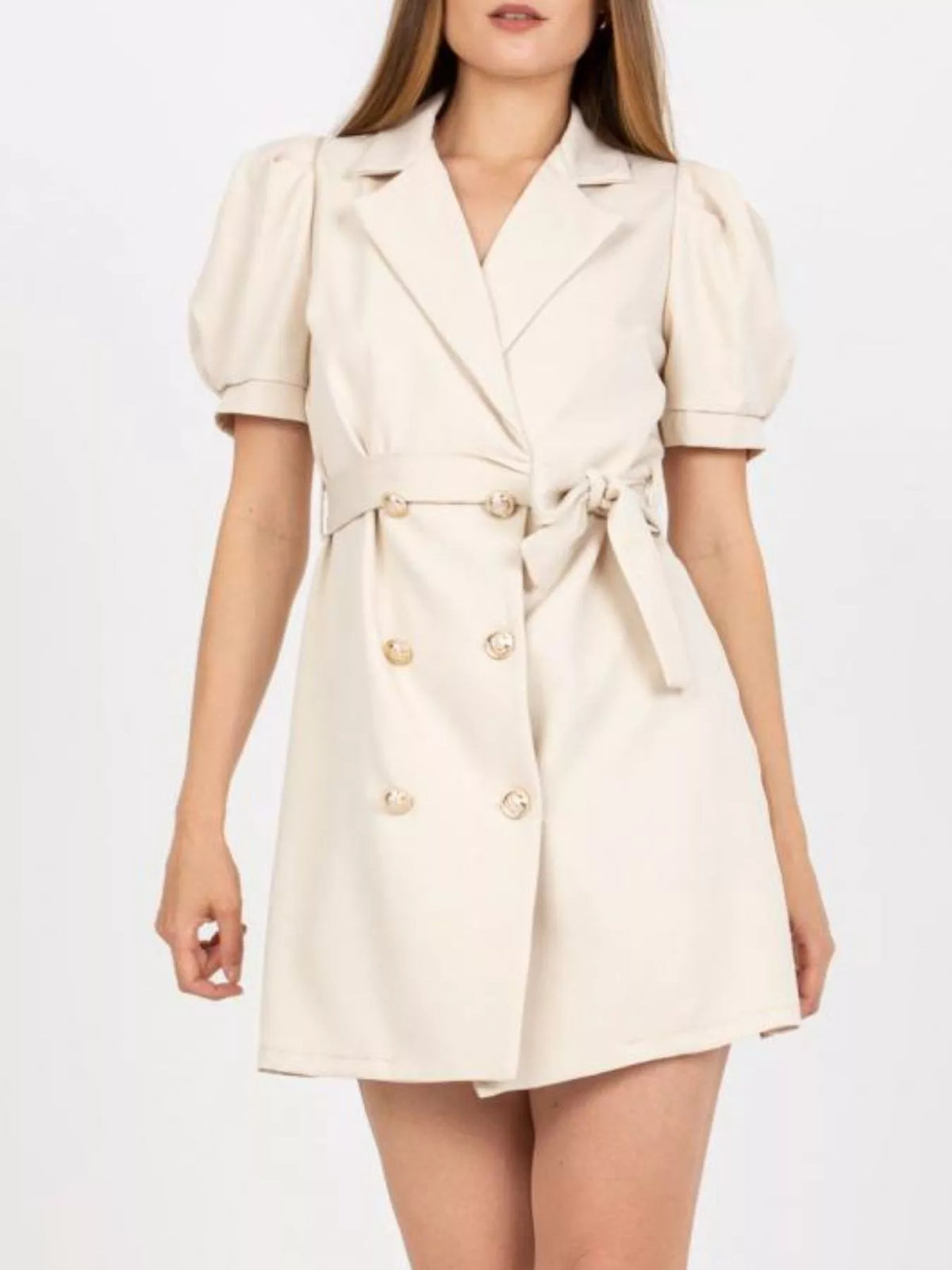 Blazer Tie Waist Mini Dress