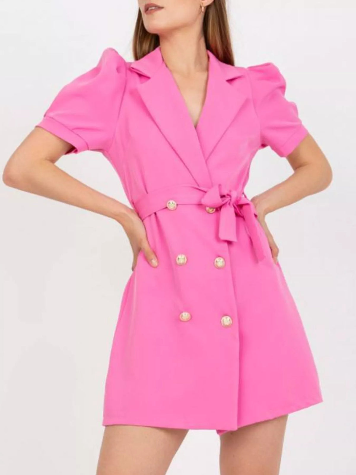 Blazer Tie Waist Mini Dress