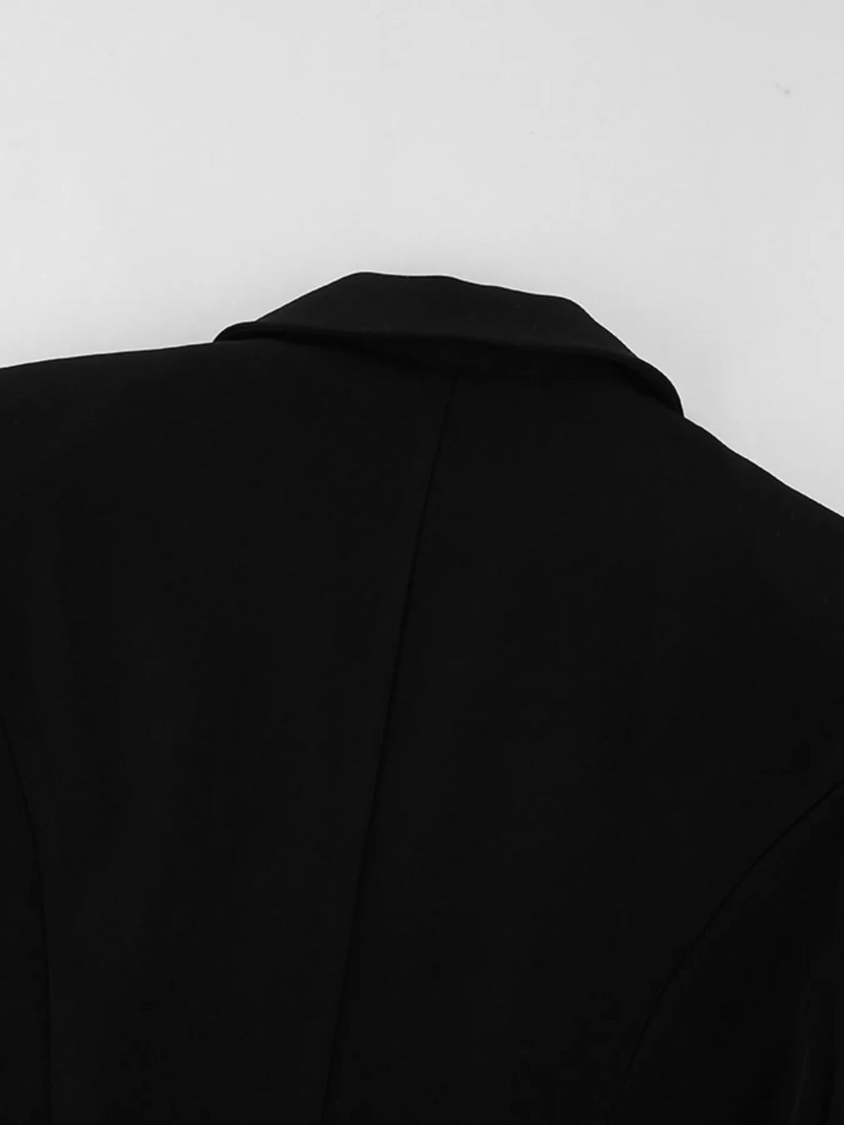 Lace Hem Lapel Blazer