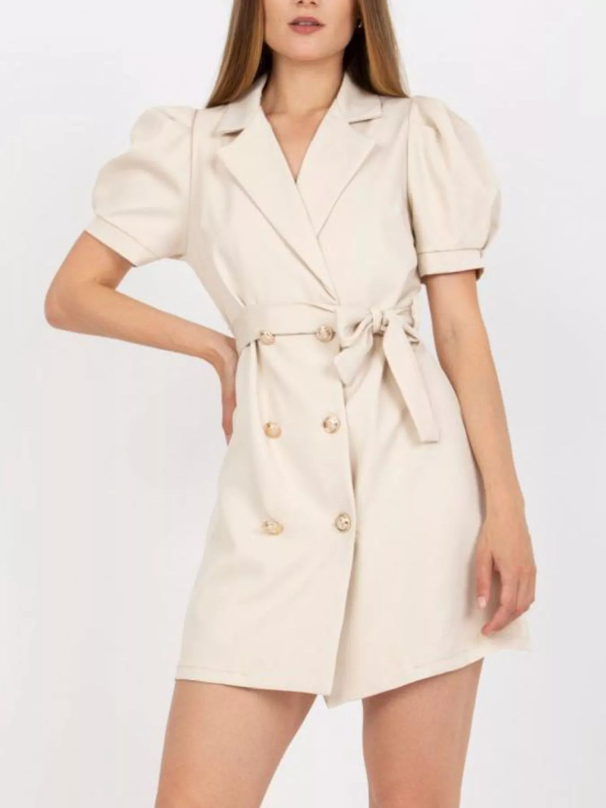 Blazer Tie Waist Mini Dress
