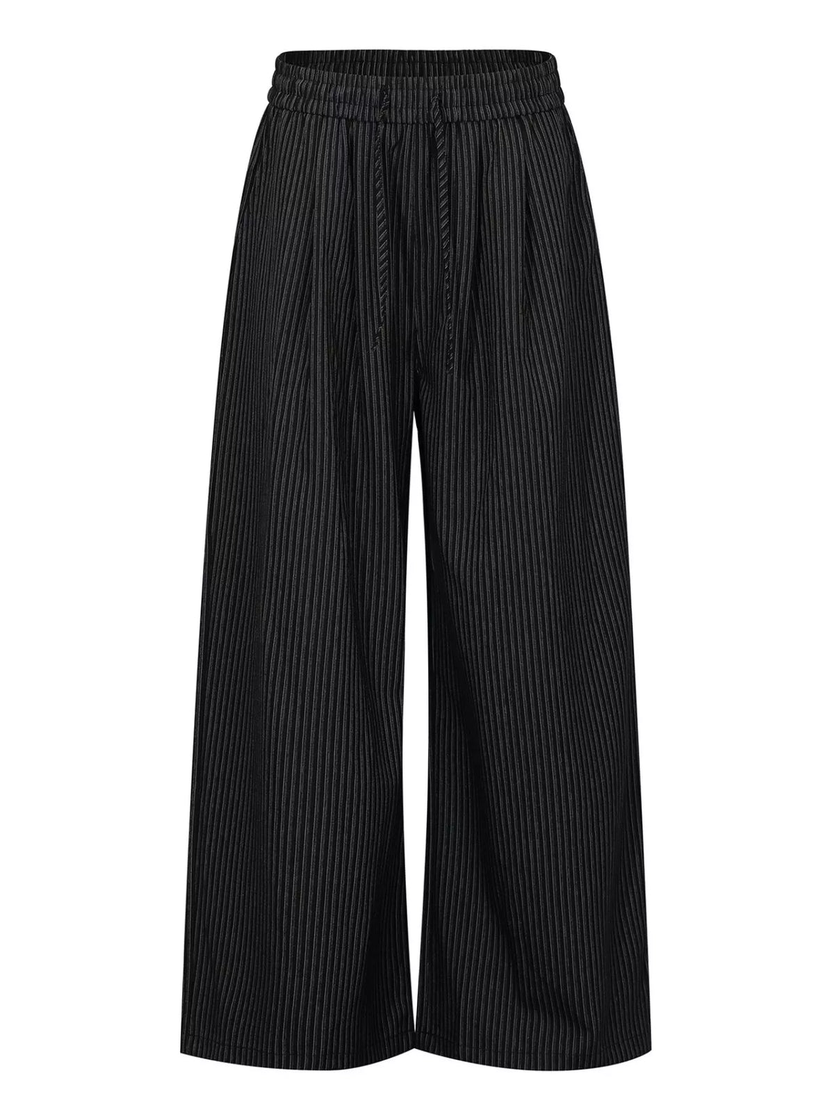 Men's Striped Wide Leg Drawstring Pants