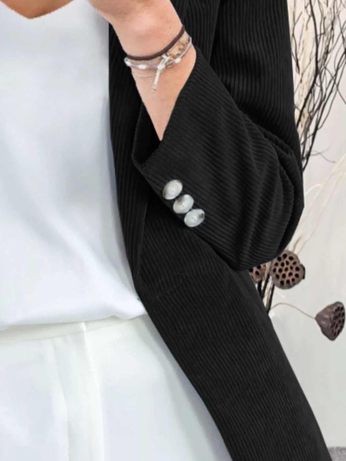 Corduroy Lapel Blazer